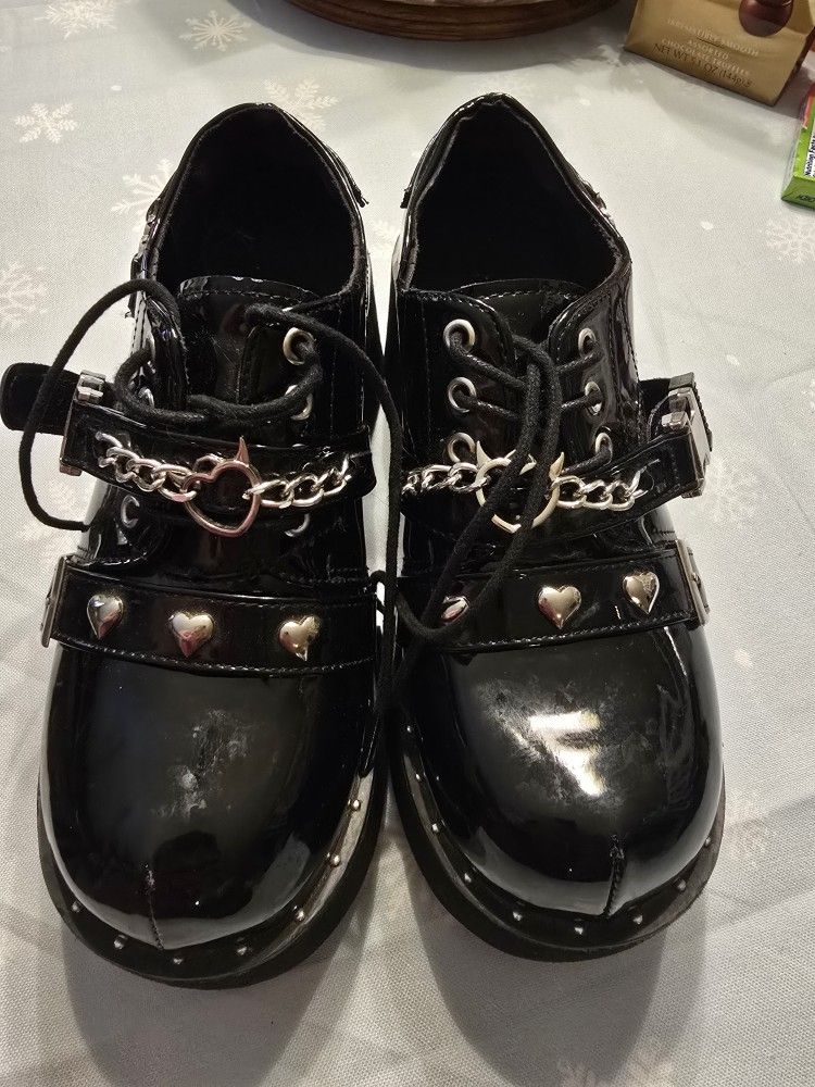 Womens goth Shoe Platform Size 7