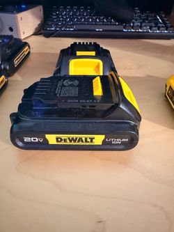 DEWALT 20 v  lithium battery 45$ each