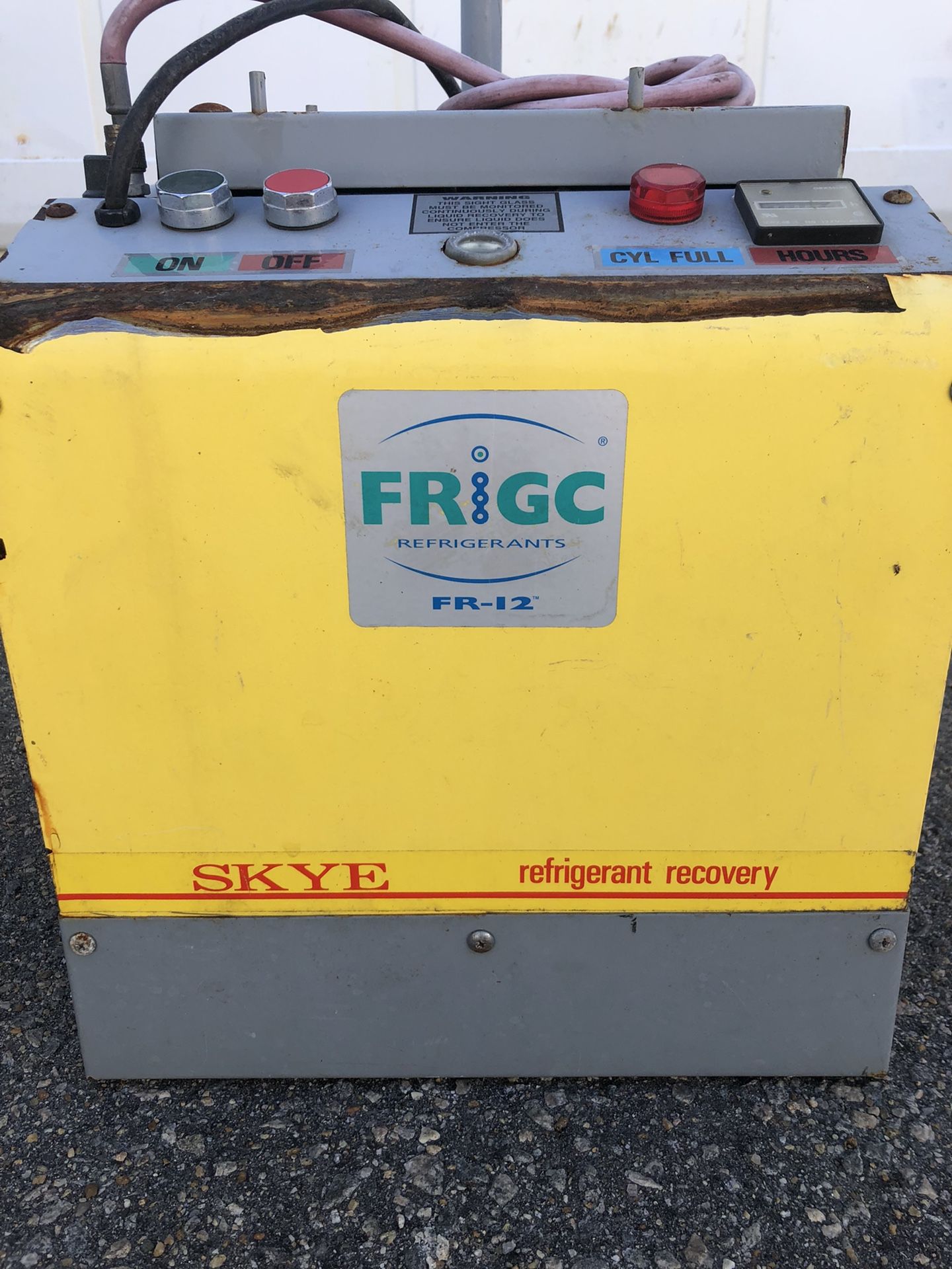 Skye Refrigerant Recovery Unit