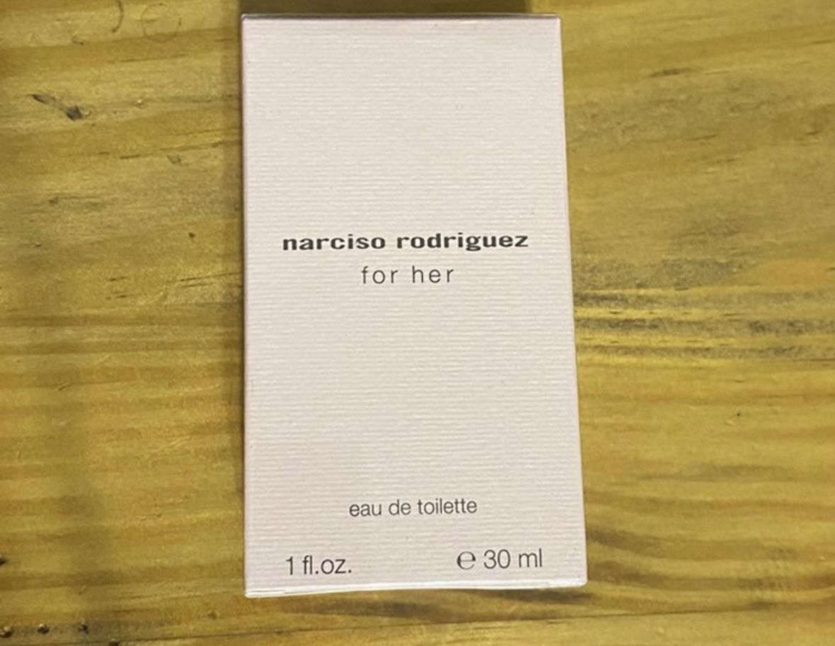 Narciso Rodriguez FOR HER Eau de Toilette 1 fl oz BLACK BOTTLE Fragrance New