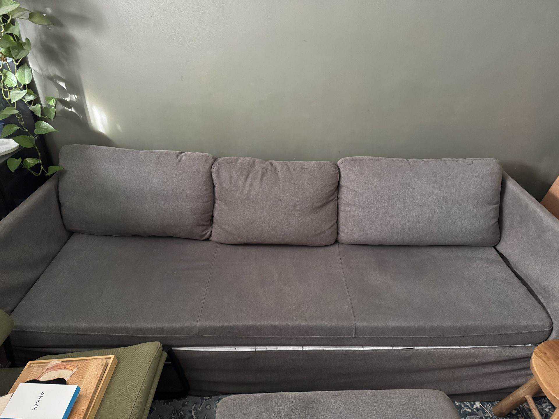 Gray Sofa-bed Couch