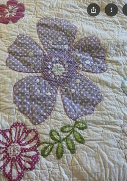 Pottery Barn Kids Floral Patchwork Queen Quilt
