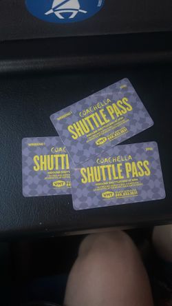 3 Shuttle Passes Weekend 1 Coachella