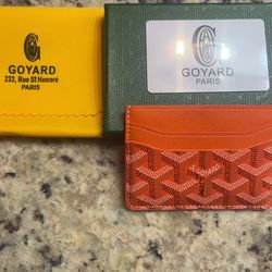 Orange cardholder