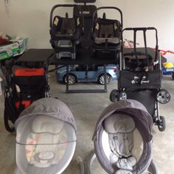 Twins Sets & Indiviual Baby Firtst Trends Car Seats, Strollers , & Joel/Dream on Me Swings