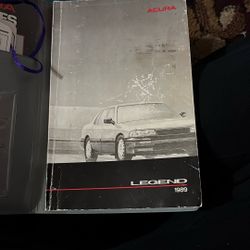 Owners Manual For 1989 Acura Legend