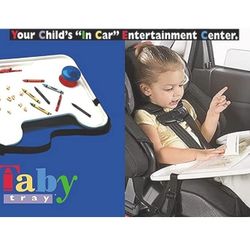 Taby Tray Kids Travel Car Seat Fun Play and Snack Desk with Cup Holder

