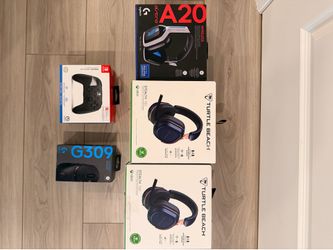 Assorted gaming products prices in description