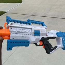 Ultra Nerf Gun Blue And White 