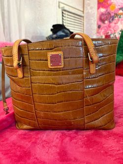 Dooney & Bourke Croc Embossed Leather Tote