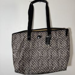 Coach Snake Print Nylon Bag