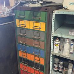 Vintage Industrial Cabinet