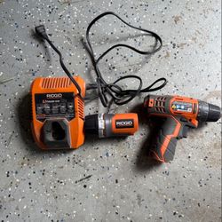 Rigid 12 V  Drill Drill, Flashlight Charger No Battery Light New