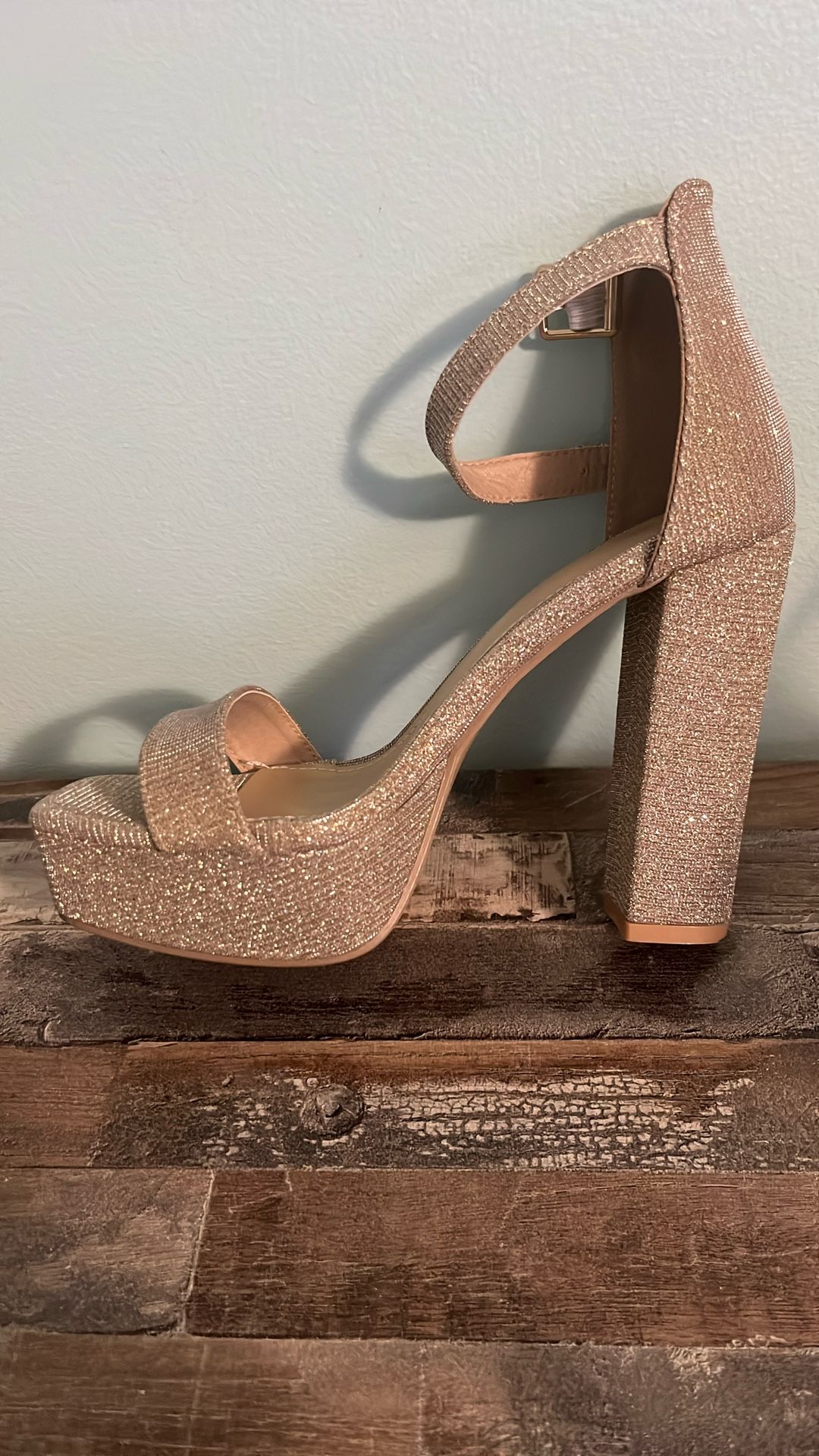 Gold Sparkly Heels