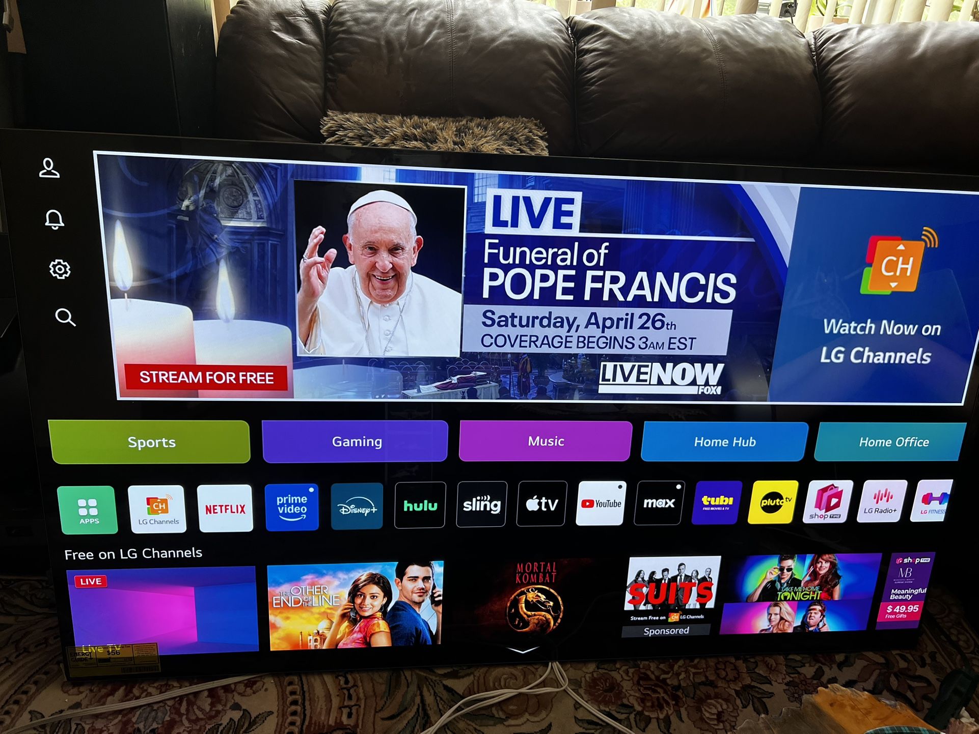 65” LG OLED Tv 4K AI Brand New 2025