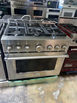 Kitchenaid 36” gas range