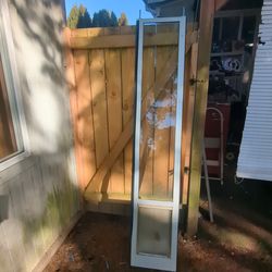 Dog door for sliding door