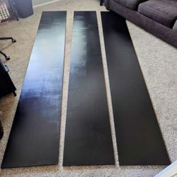 3 Black Storage Shelfs 