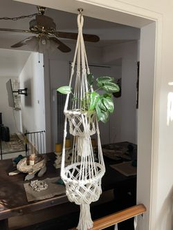 Two Tier Macrame Plant Hanger