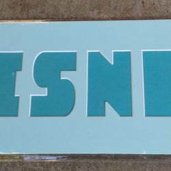 Teal blue shadowbox style Disney sign