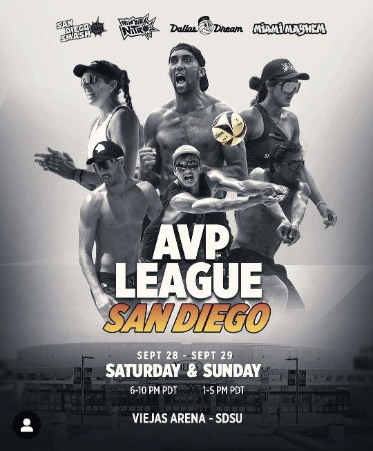 San Diego AVP League Sat Sept 28 Tix $10 Ea -10 Available