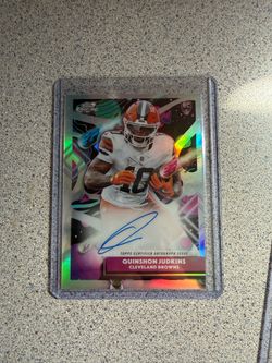 2025 Topps Cosmic Chrome Quinshon Judkins RC On-Card Auto CCA-QJ