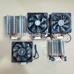 AMD & Intel Copper CPU FAN Heatsink Coolers for Ryzen i3 i5 i7 LGA 1200 LGA 1151