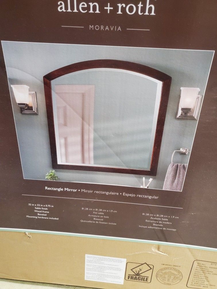 Brand New Allen+Roth Bathroom Mirror
