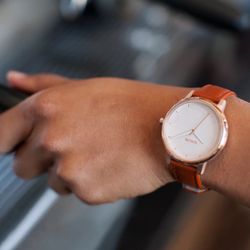 Nixon Kensington Brown Leather