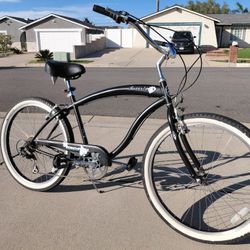 Micargi Rover Lucky 7 (7 Speed) Beach Cruiser Bike 