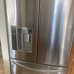 LG Stainless Fridge And Freezer 