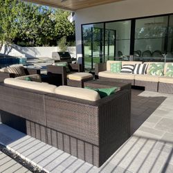 Large Outdoor Sectional Sunbrella Furniture 