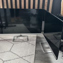 2x HP 27in FHD Computer Monitors