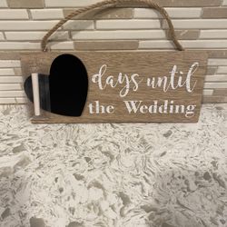 Wedding Sign W/ Chalk Stick 