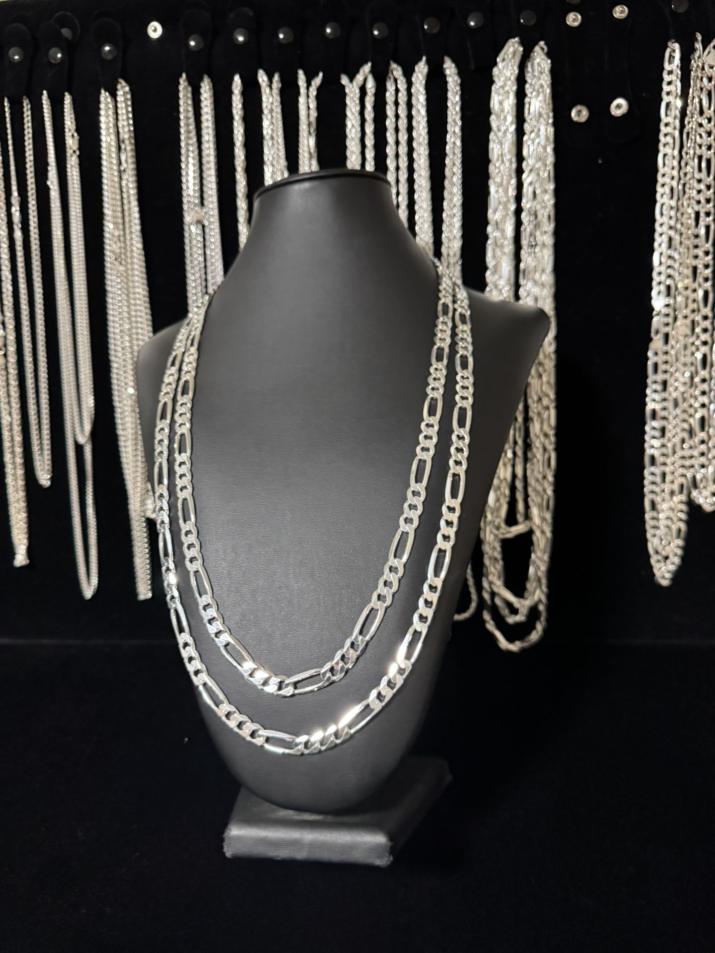 925 Italian Silver Figaro Chain 26” 28” Best Quality And Prices Guaranteed