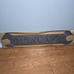 Mancave metal wall sign