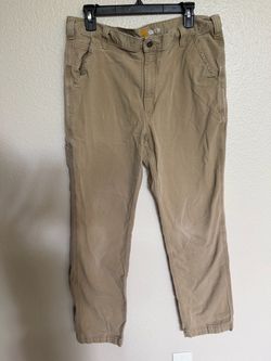 Carhartt Relaxed Fit Carpenter Work Pants Mens 38x34 Tan Khaki Utility