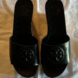 Tory Burch “PATTY” Logo Platform Wedge Sandal NWOB SZ 6