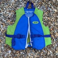 Finis Life Vest Life Jacket Flotation Device Blue/Green Size Youth Boys