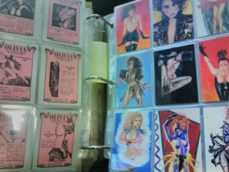 Olivia collectable cards pin up adult