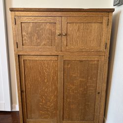 Vintage Quarter Sawn Oak Cabinet