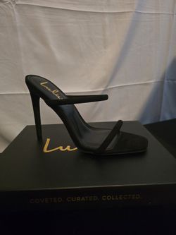 Lulus THEYAA Black Heel Sandal