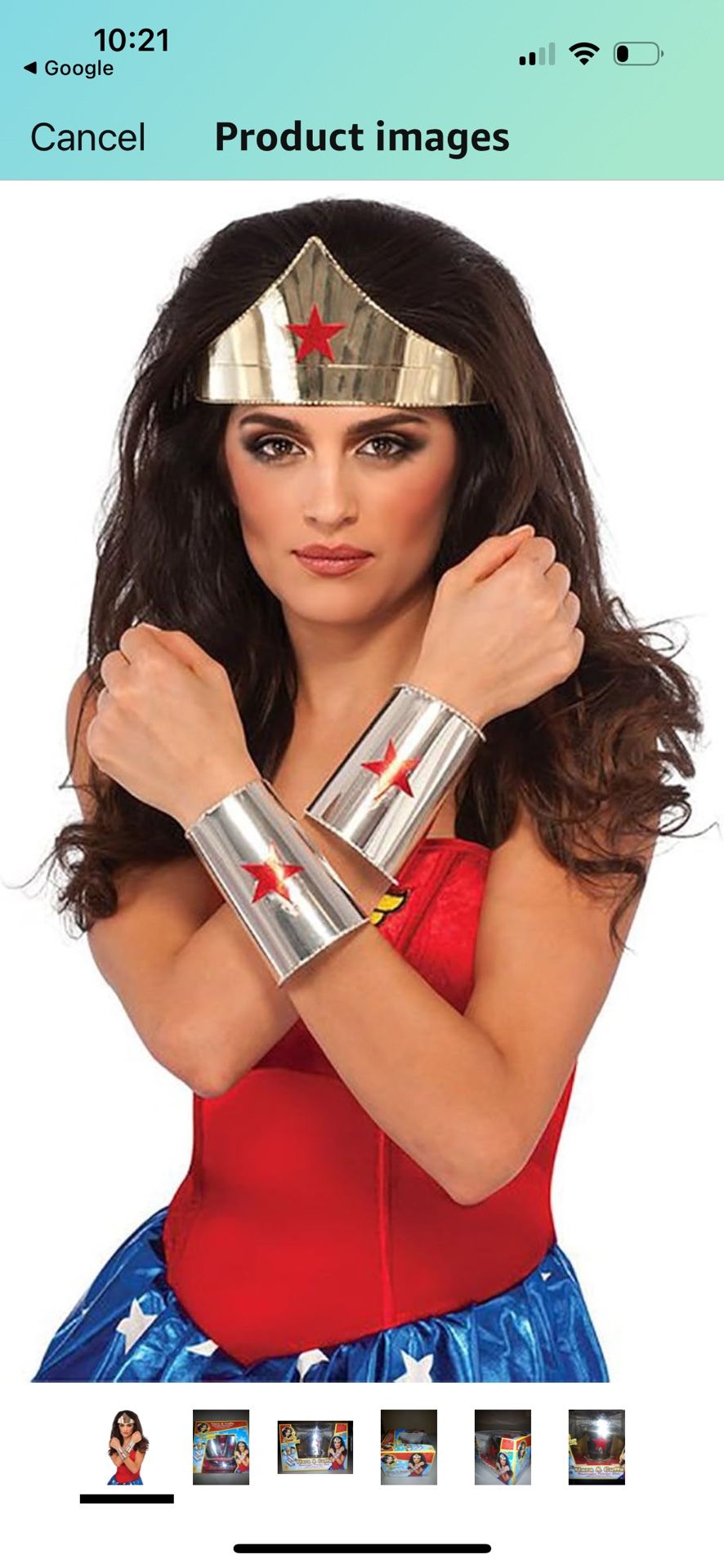 Wonder Woman Tiara & Cuffs set