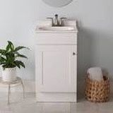 Project Source 18" White Single Sink Bathroom Vanity
