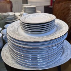 Somerset Blue Floral China Set