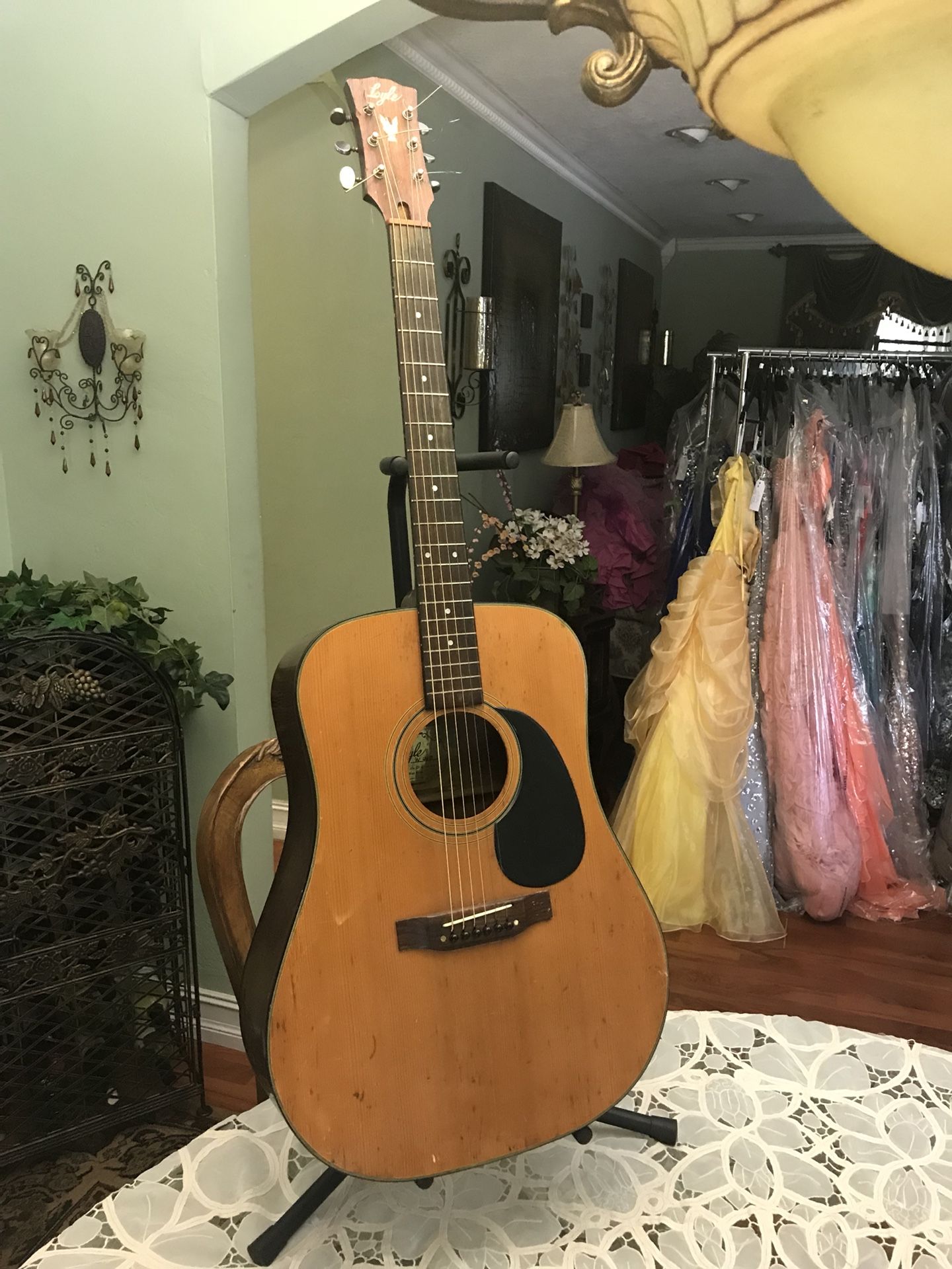 VINTAGE 60'S Lyle Acoustic Guitar Only few left MIJ made In Japan Collectors Item Model W 440 $225.00
