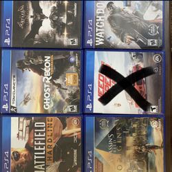 Great Condition PS4 Games 