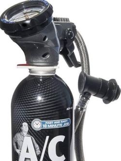 A/C Refrigerant Professional Grade Recharge Gauge & Hose(2) 