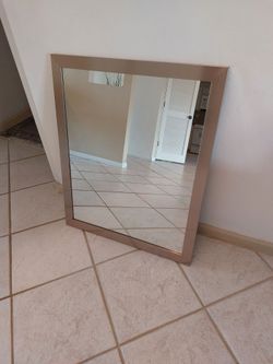 Large Silver Wall Mirror