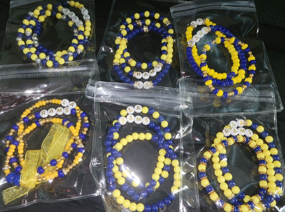 Rams Beaded Bracelets Bling